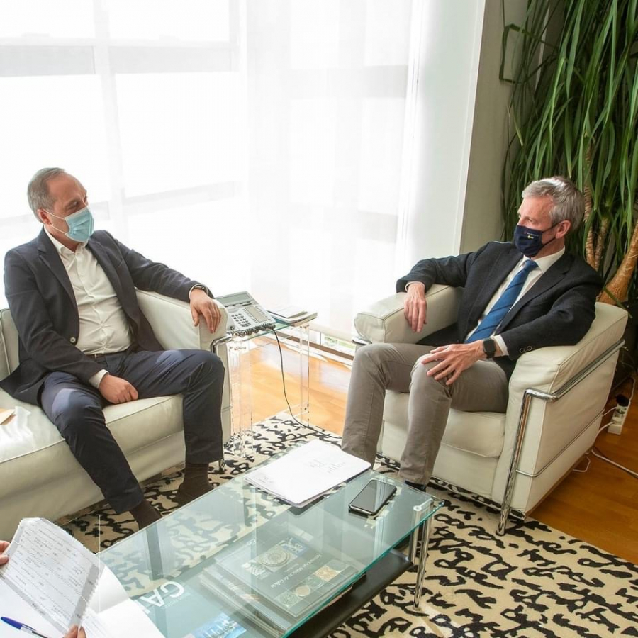O alcalde reúnese con Alfonso Rueda e consigue unha colaboración en &#039;futuros proxectos&#039; a través das axudas da Xunta