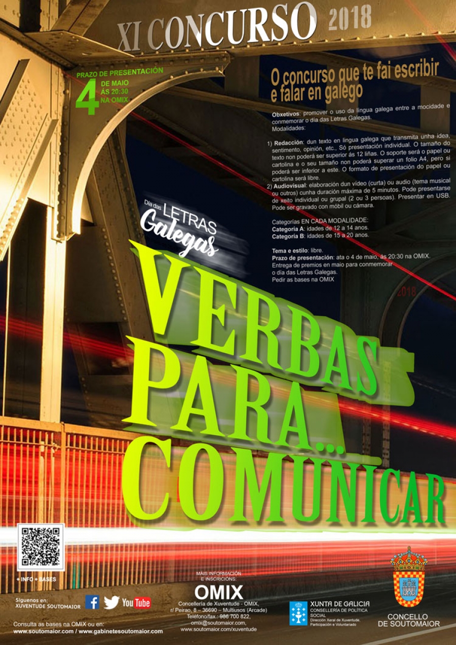 Concurso en lingua galega Verbas para comunicar 2018